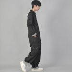클래식 EX 와이드 카고 점프슈트 CWC-520 데님 블랙