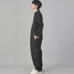 클래식 EX 와이드 카고 점프슈트 CWC-520 데님 블랙