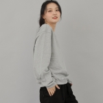볼드 브이넥 무지 스웨트셔츠 BVN-801 그레이