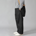EX 와이드 팬츠 EXW-347 데님 블랙 BKS