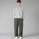 EX 와이드 더블버튼 카고팬츠 EDC-345 카키