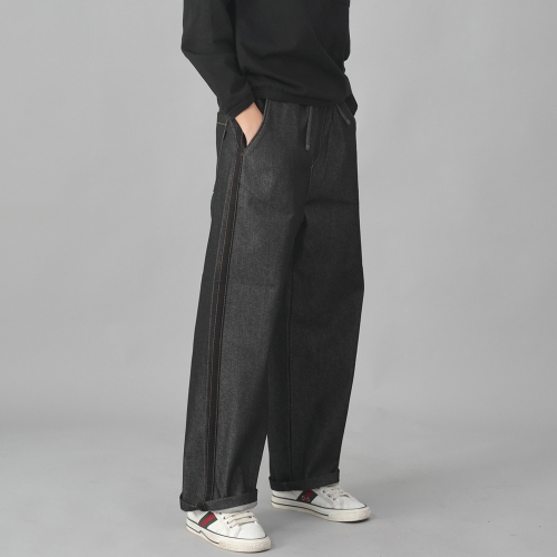 사이드라인 EX 와이드 팬츠 PLW-341 데님 블랙