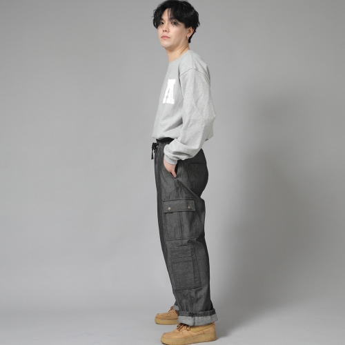 더블카고 스트링 조거팬츠 DCJ-338 데님 그레이블랙