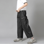 더블카고 스트링 조거팬츠 DCJ-338 데님 블랙 BKS