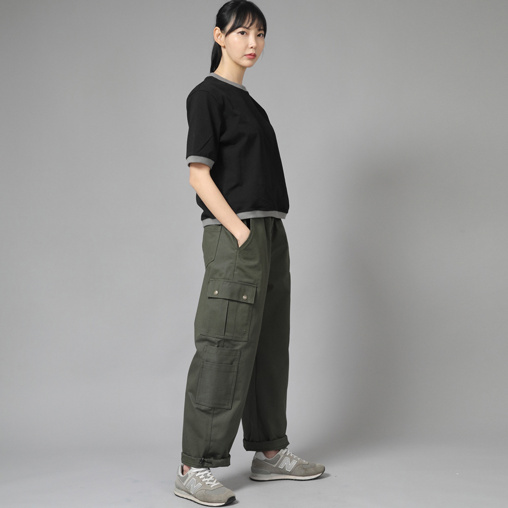 더블카고 스트링 조거팬츠 DCJ-338 카키
