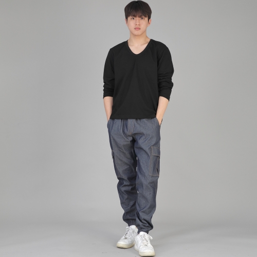 레트로라인 카고조거 팬츠 RL-311CJ 데님 라이트인디고