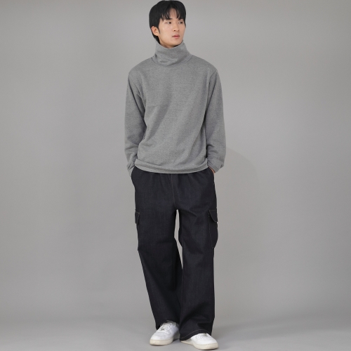 리벳픽스 EX 와이드 카고팬츠 REC-360 데님 내추럴인디고