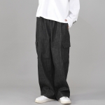 리벳픽스 EX 와이드 카고팬츠 REC-360 데님 블랙 BKS