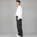 리벳픽스 EX 와이드 카고팬츠 REC-360 데님 블랙 BKS