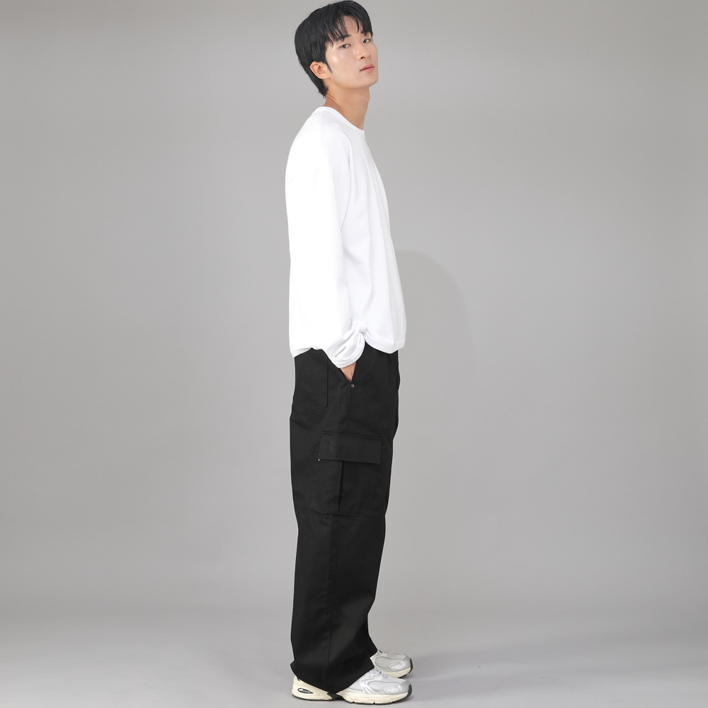 리벳픽스 EX 와이드 카고팬츠 REC-360 블랙