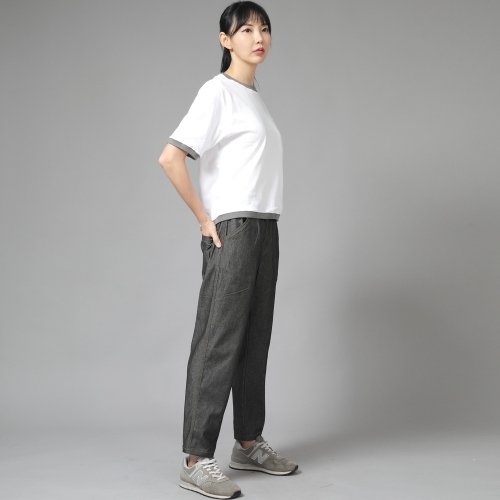 브리지필 밴딩팬츠 BWD-324 데님 그레이블랙 BRS