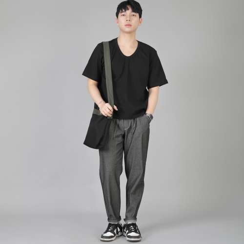 브리지필 밴딩팬츠 BWD-324 데님 그레이블랙 WHS
