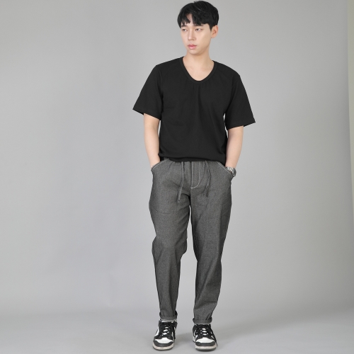 브리지필 밴딩팬츠 BWD-324 데님 그레이블랙 WHS