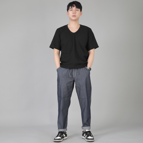 브리지필 밴딩팬츠 BWD-324 데님 라이트인디고 WHS