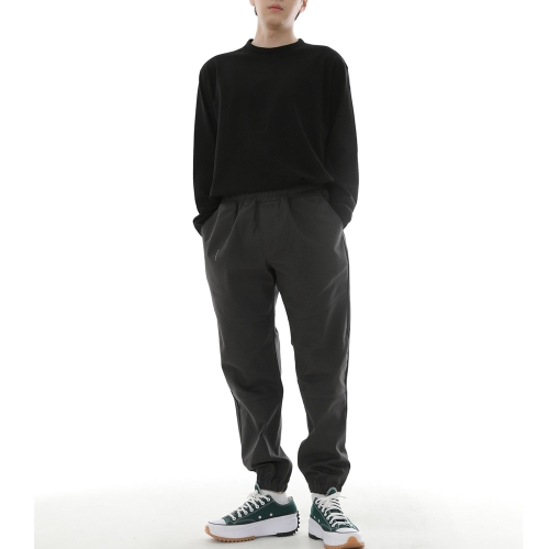 세미슬림핏 절개 조거팬츠 CS-301J 다크그레이