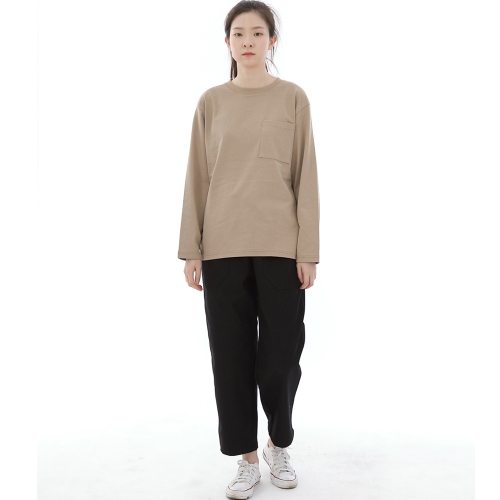 앵클드롭 클래식 퍼티그 테이퍼드 팬츠 AFT-306 블랙