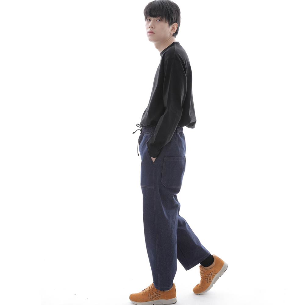 앵클드롭 클래식 퍼티그 테이퍼드 팬츠 AFT-306 데님 인디고