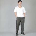 앵클드롭 클래식 퍼티그 테이퍼드 팬츠 AFT-306 데님 그레이블랙