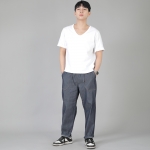 앵클드롭 클래식 퍼티그 테이퍼드 팬츠 AFT-306 데님 라이트인디고