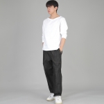 앵클드롭 클래식 퍼티그 테이퍼드 팬츠 AFT-306 데님 블랙