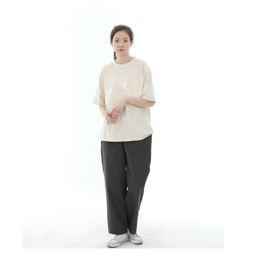 와이드 앵클드롭 퍼티그팬츠 WAF-319 다크그레이