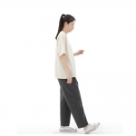 와이드 앵클드롭 퍼티그팬츠 WAF-319 다크그레이