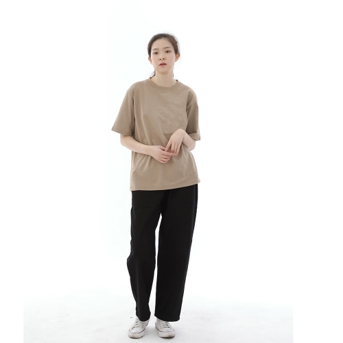와이드 앵클드롭 퍼티그팬츠 WAF-319 블랙