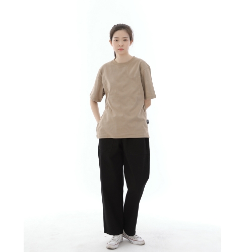 와이드 앵클드롭 퍼티그팬츠 WAF-319 블랙
