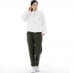 와이드 커팅크롭 하프밴드 팬츠 WCH-327 카키