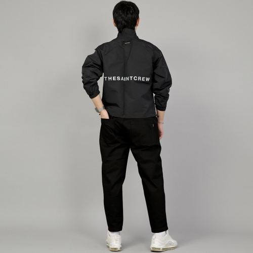 테이퍼드 커팅크롭 하프밴드 팬츠 TCH-326 블랙