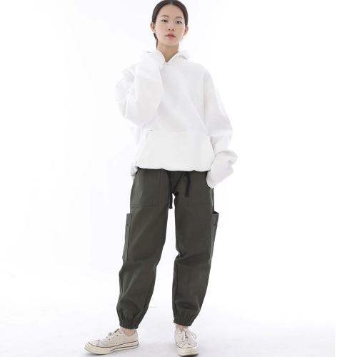 투레이어 와이드 카고조거 팬츠 W2-308J 카키