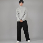 루즈핏 기모 폴라티셔츠 WLP-839 그레이