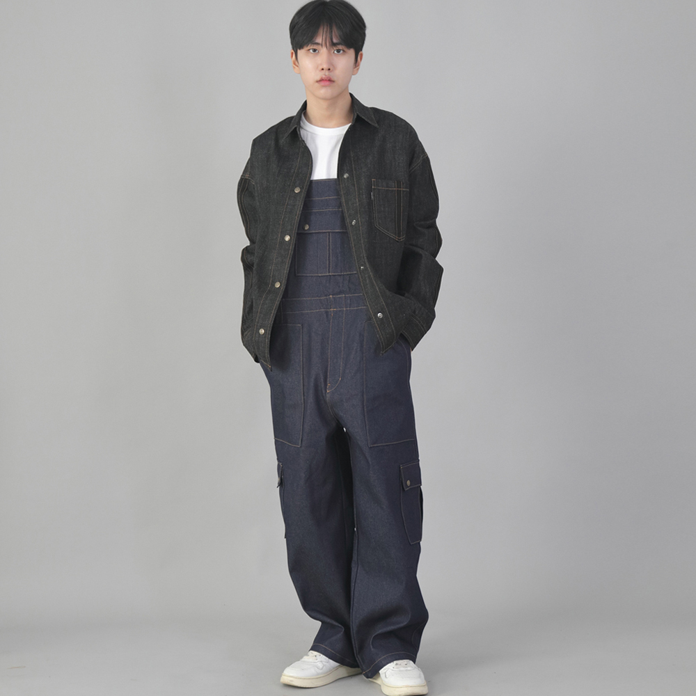 사이드라인 컴포 데님자켓 PCD-418 블랙