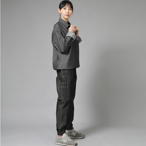 링클포켓 아노락 셔츠자켓 WPA-413 데님 그레이블랙