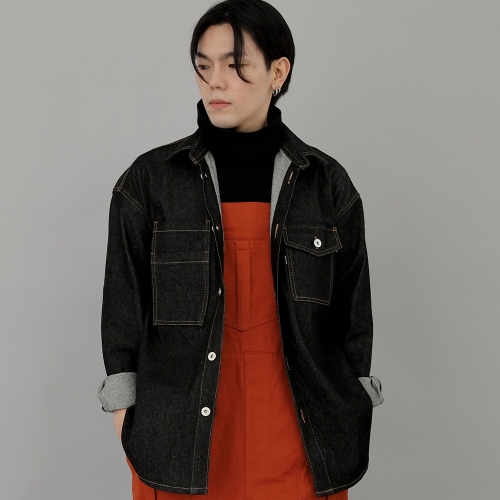 워커앤빌더 데님자켓 WNB-409 블랙 BRS