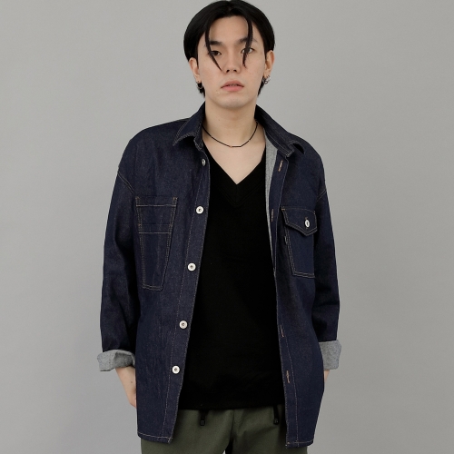 워커앤빌더 데님자켓 WNB-409 인디고 BRS