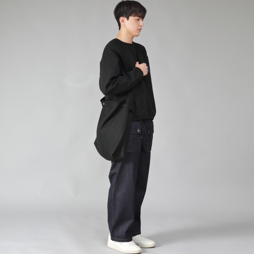 빅사이즈 B스냅 크로스 에코백 BBS-125 블랙블랙