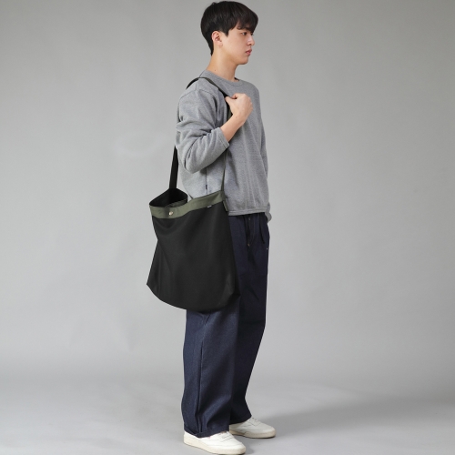 빅사이즈 B스냅 크로스 에코백 BBS-125 카키블랙