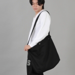 스냅오픈 빅 크로스 에코백 SOC-135 블랙블랙 BKS