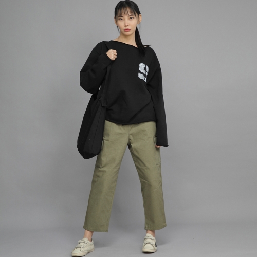 펜타곤 포켓 빅사이즈 크로스 에코백 PPC-115 블랙
