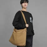 펜타곤 포켓 빅사이즈 크로스 에코백 PPC-115 카멜