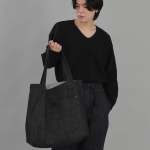 리벳픽스 카고포켓 빅 에코백 RC-133 데님 블랙 BKS