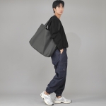 메가 빅사이즈 솔리드 에코백 MSE-140 다크그레이 BKS