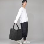 메가 빅사이즈 솔리드 에코백 MSE-140 데님 블랙 BKS