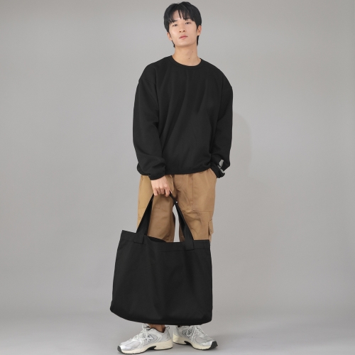 메가 빅사이즈 솔리드 에코백 MSE-140 블랙 BKS