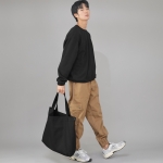 메가 빅사이즈 솔리드 에코백 MSE-140 블랙 BKS