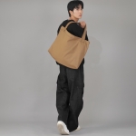 메가 빅사이즈 솔리드 에코백 MSE-140 카멜 BKS