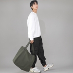 메가 빅사이즈 솔리드 에코백 MSE-140 카키 BKS