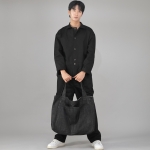 메가 빅사이즈 카고 에코백 MCE-142 데님 블랙 BKS