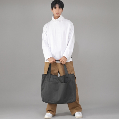 메가 빅사이즈 펜타곤 에코백 MBE-141 다크그레이 BKS